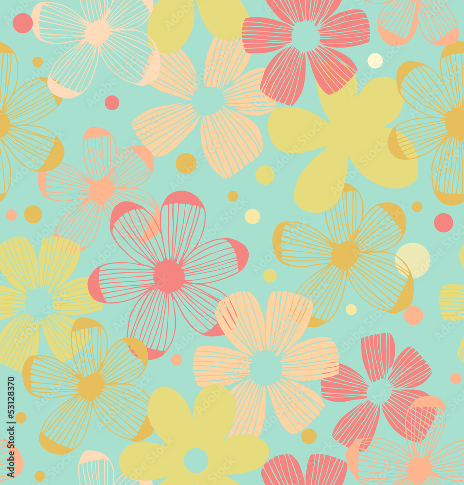 Floral cute pattern