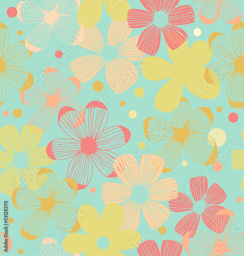 Floral cute pattern © silmen