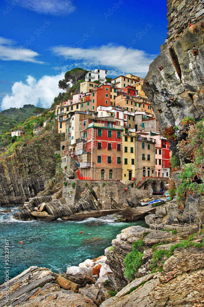 pictorial Ligurian coast of Italy - Riomagiore
