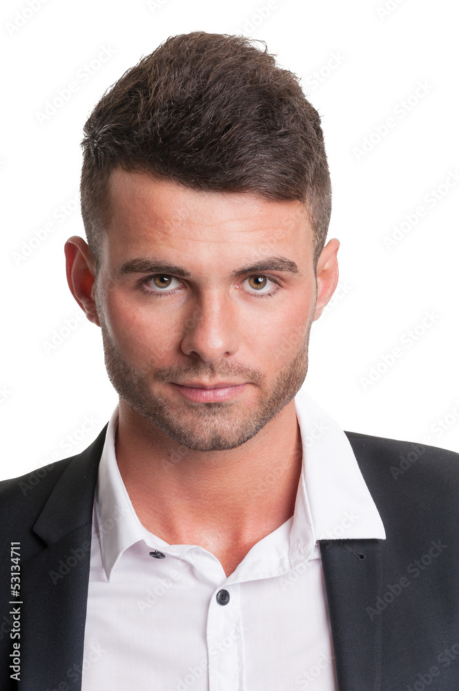 Portrait of smart modern businessman in suit