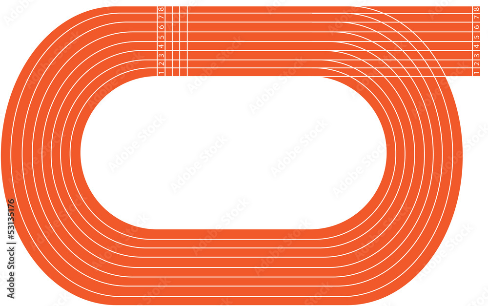 400 meter running track Stock Illustration | Adobe Stock