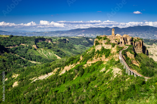 Ancient city on hill in Tus...