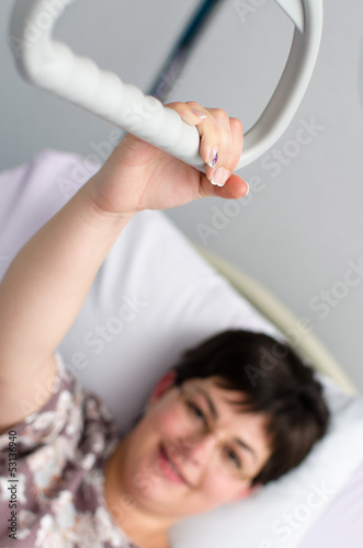 Pregnant woman in hospital