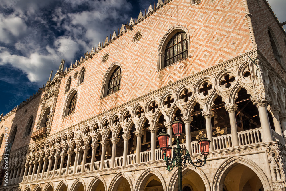 Monument on St. Mark's Square in Venice