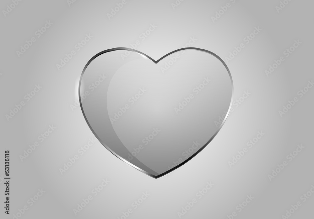 Vector glossy hearts