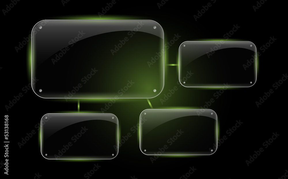 Beautiful vector glass frame Beautiful vector glass frame