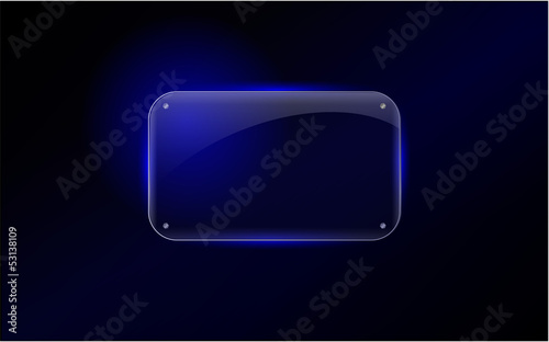 Beautiful vector glass frame
