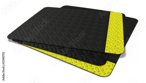Rubber floor mat