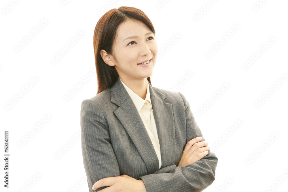 笑顔のOL 笑顔のOL