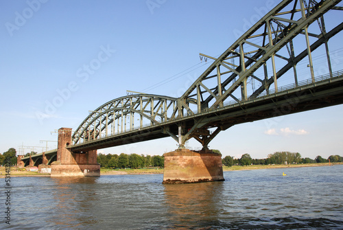 The Suedbruecke over the Rhine in Cologne  Germany