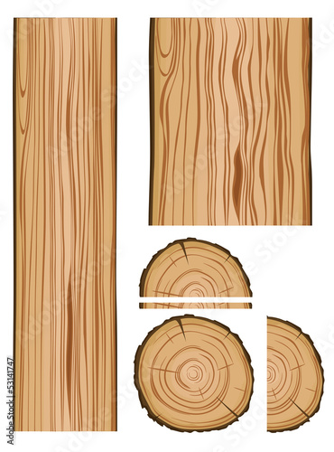 Wood texture and parts