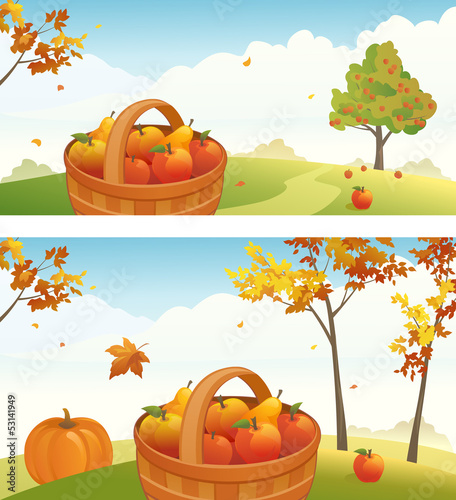 Apple harvest backgrounds