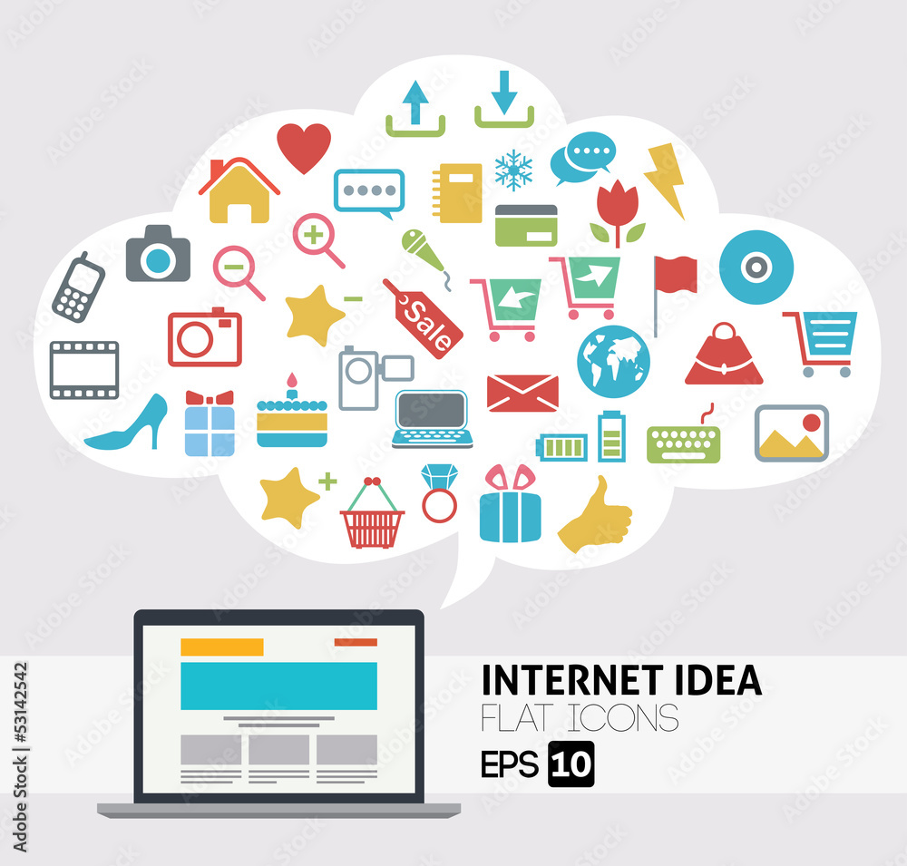 Internet Idea Concept Design Internet Idea Concept Design