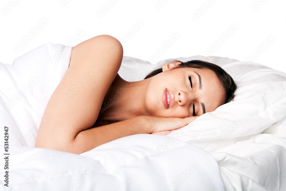 Beauty sleep and dreaming woman Beauty sleep and dreaming woman