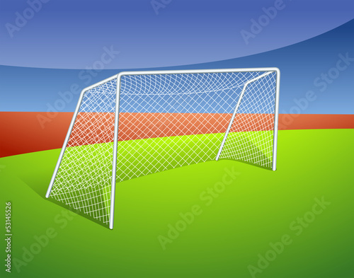 A soccer goal