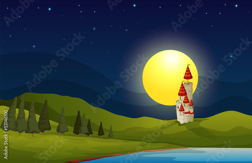 A palace at the top of the hill