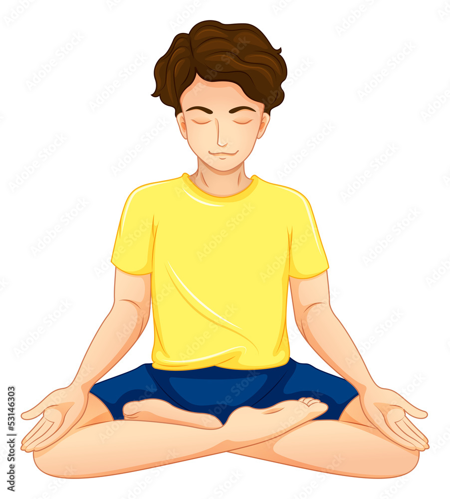 A guy performing yoga A guy performing yoga