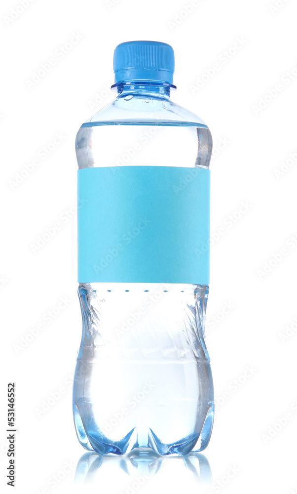 Bottle of water isolated on white