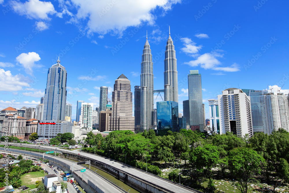 Naklejka premium Panoramę Kuala Lumpur