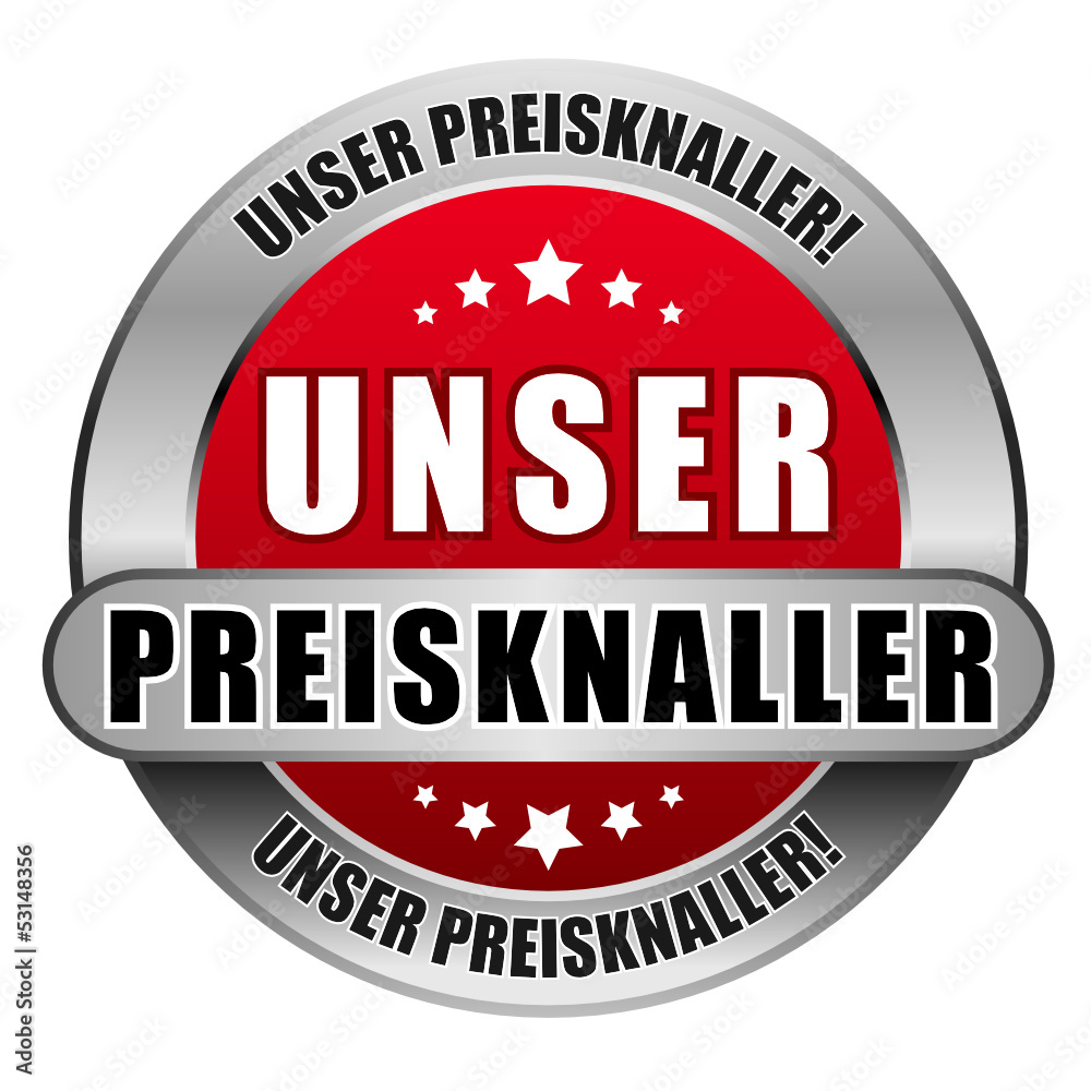 5 Star Button rot UNSER PREISKNALLER UP UP