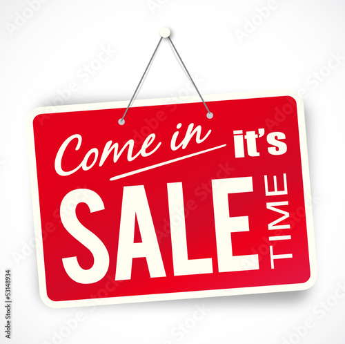 Come in it's sale time 