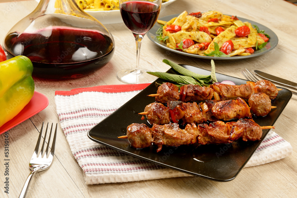 spiedini di carne spiedini di carne