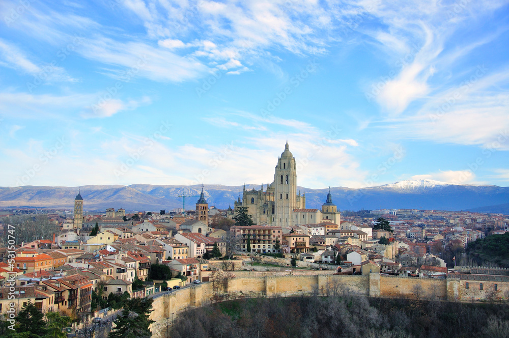 Segovia: panoramic view
