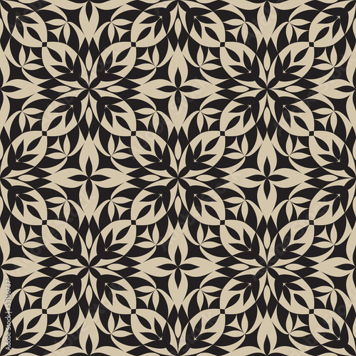 Abstract seamless pattern, old floral fabric texture