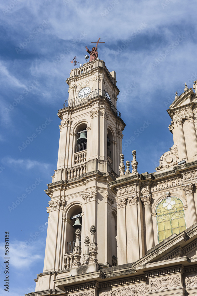 Cathedral in San Salvador de Jujuy, Argentina.