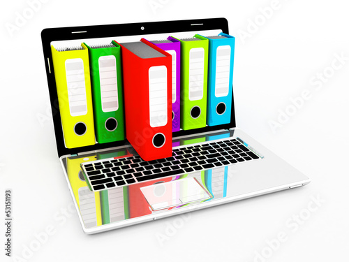 Laptop and archive folders