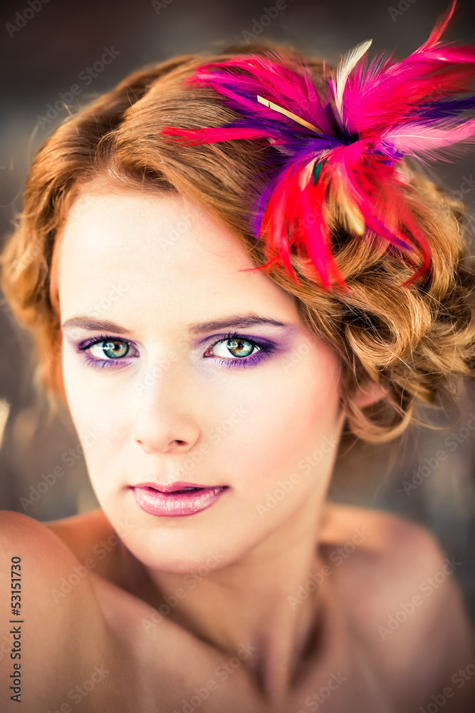 Fototapeta premium feather flower