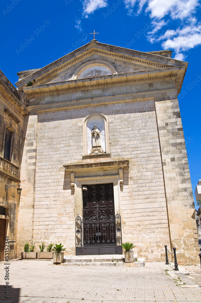 Church of St. Francesco. Poggiardo. Puglia. Italy.