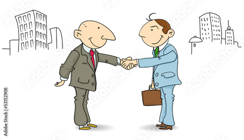 businessmen make a deal photo