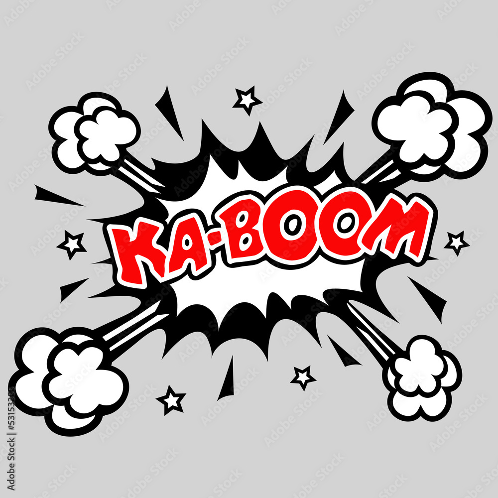 Kaboom - Comic Sprechblase Explosion