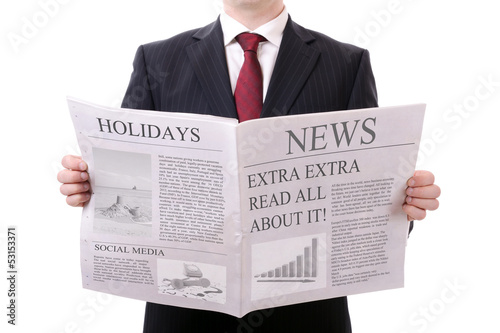 blank newspaper