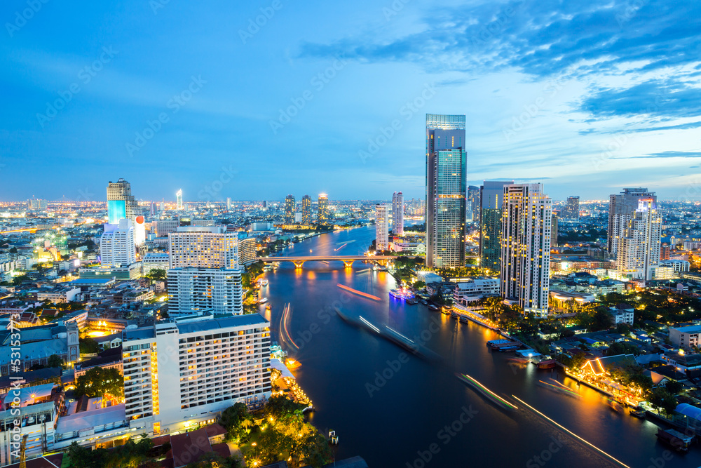 Bangkok Skyline at dusk