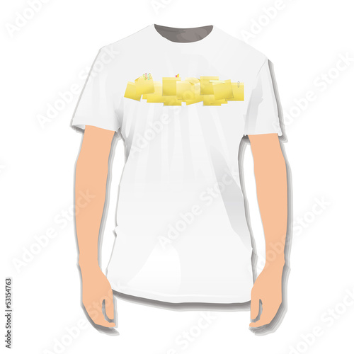 Yellow Post-it on black background.