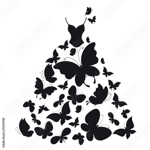 wedding dress vector