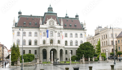 University of Ljubljana main building in Congress Square Sloveni