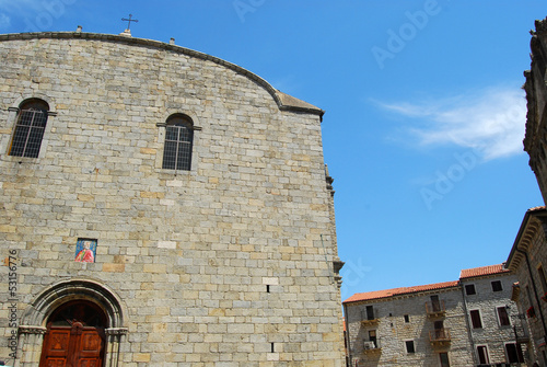 The church and the square of Tempio - Sardinia