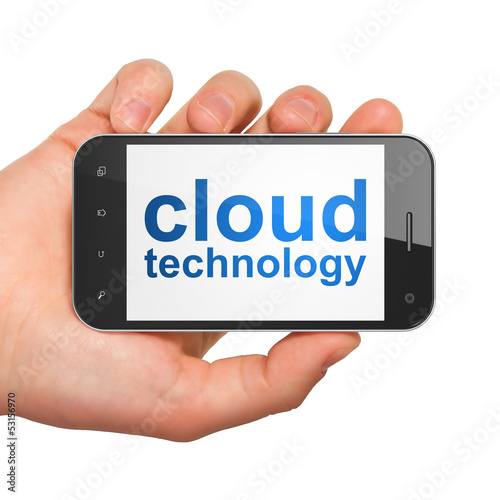 Networking concept: Cloud Technology on smartphone