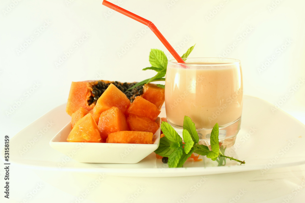 papaya smoothie papaya smoothie
