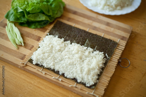 sushi składnik ryż