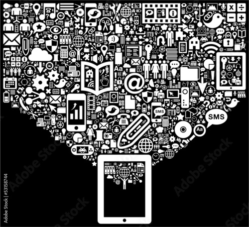 Tablet & Social Media icons