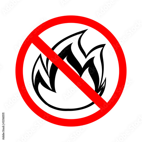 No fire sign