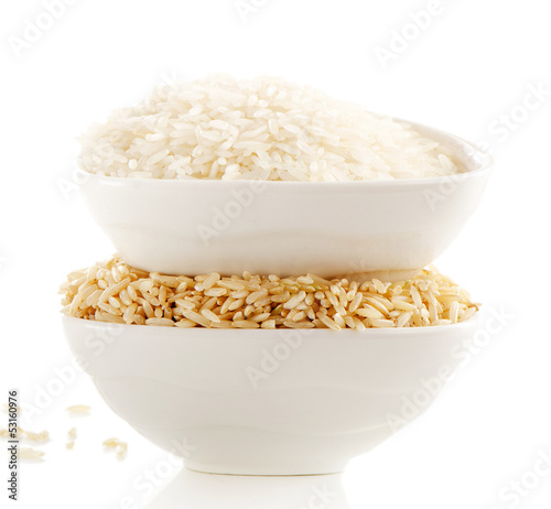 Rice isolated on white