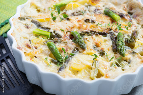 Frittata with asparagus