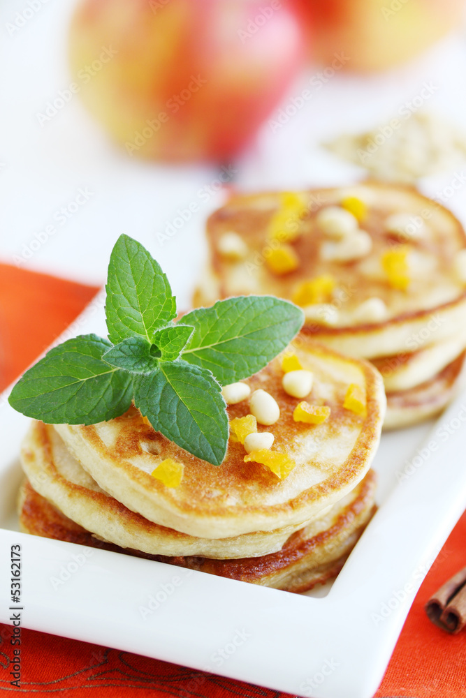 pancakes with pine nuts pancakes with pine nuts