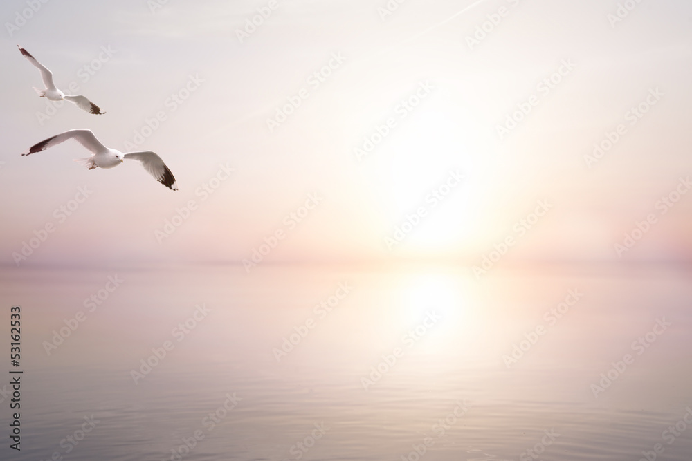 Obraz premium sztuka streszczenie piękne lekkie morze lato tło