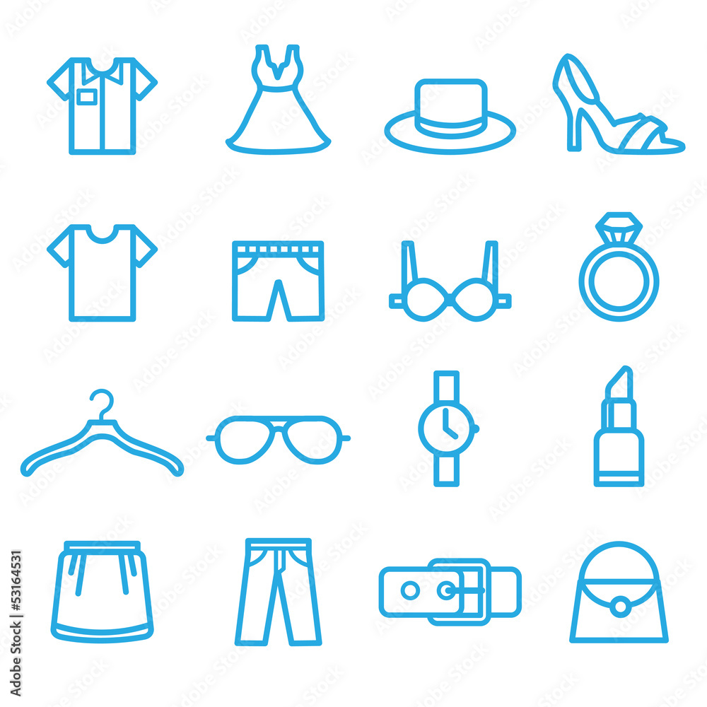 fashion icon set fashion icon set